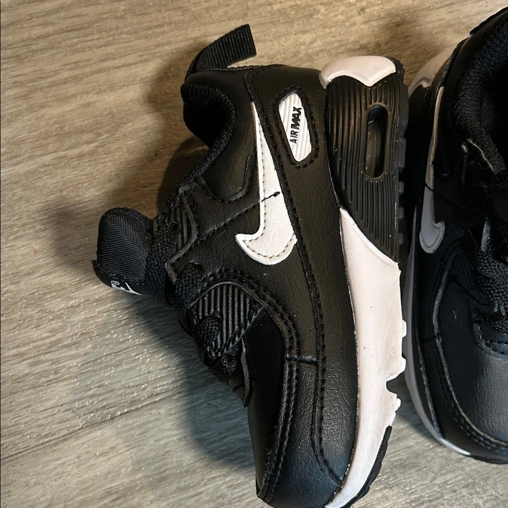 Nike Kids Black and White Swoosh Sneakers